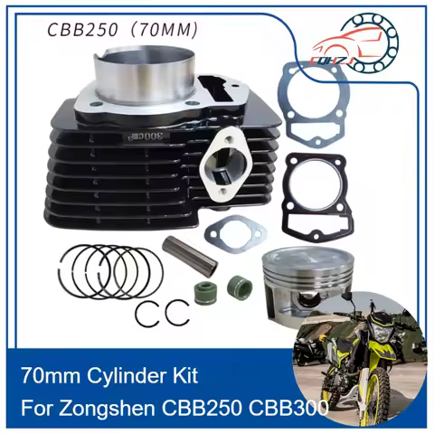 CQHZJ Motorcycle Accessory 70mm Engine Parts Cylinder Kit 250CC to 300CC For Veloci Xeverus 300 Zong