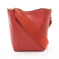 【二手】Celine CELINE單肩水桶包 小號 178303 橘色皮革 Sangle 小號 女士二手 B