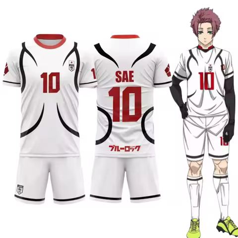 Anime Blue Lock SAE Cosplay Set Japan U20 Team Oliver Aiku CHOU Football Jersey #11 Sendou #13 Shido