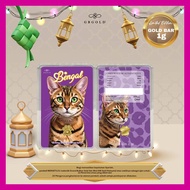 GB GOLD Cat Bengal GoldBar 1g (Emas 999.9)
