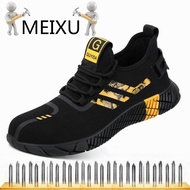 MEIXU Protective Shoes Safety Shoes Anti-smash Puncture Safety Boots Men Safety Shoes Working Shoes 
