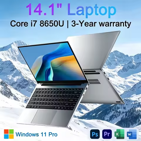 2026 New Ultra Slim 14.1" Laptop Intel Core I7-8650U Windows 11 Pro 32GB RAM 2TB M.2 SSD - Ideal for