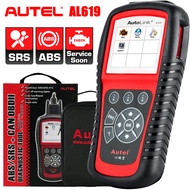 Autel AutoLink AL619 OBD2 เครื่องสแกนเนอร์obd2อ่านลบโค๊ดobd2 scannerABS SRS ถุงลมนิรภัยเตือนเครื่องมือสแกนปิดตรวจสอบเครื่องยนต์แสงเครื่องมือวินิจฉัยรถยนต์ดูข้อมูลสดปรับปรุง10โหมดการทดสอบ