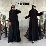 Abaya Hitam Turkey Gamis Maxi Dress Arab Saudi Turki Dubai Kareena