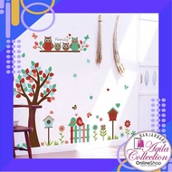 FAMILY OWL TREE WALL STICKER