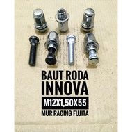 PORTUNER INNOVA wheel bolt m12x1.5x55 racing nut key 21