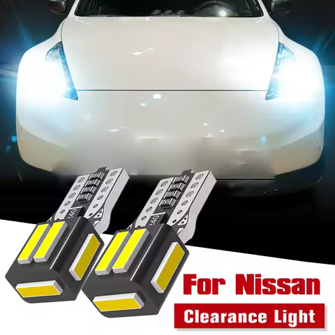 2x W5W T10 LED Clearance Light For Nissan 350Z 370Z Cube GTR Juke Leaf Note Pathfinder R51 R52 Tiida