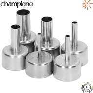 CHAMPIONO 858D Hot Air Rework Station Nozzle, Round Nozzle Shape Stainless Steel for SMD Rework Stat