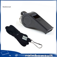 [RB] Survival Whistle with Lanyard Loud Crisp Sound Buckle Design Portable Warning Accessory Outdoor Sports Referee Coach Whistle Survival Equipment