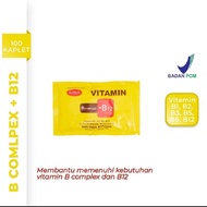 Vitamin B Complex + B12 Samco Tablet isi 100