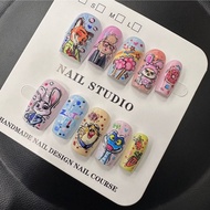 Crazy Zoo 2 Judy Nick Wear Nails Non-Handmade Wear Nails Cartoon Cute Girl Manicure