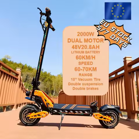 DriveTron EU 25KM/H Limit Speed 2000w 48V Folding Kickstand Dashboard 2* 1000w 2000 Watt Dual Motors