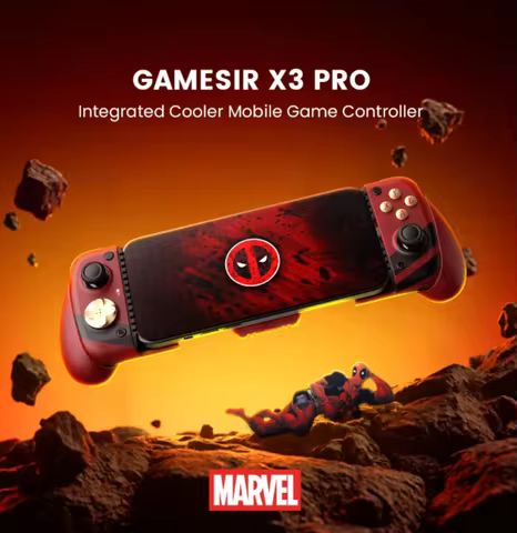 GameSir- X3 Pro Bluetooth mobile game controller-Disney IP Deadpool With Hall Effect Dual Rumble Mot