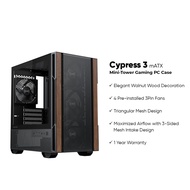 Okinos Cypress 3 Wood mATX Cypress 3 Wood  Mini-Tower Gaming PC Case