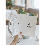 Customized Wedding Vows Book / Buku Ikrar Perkahwinan