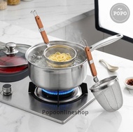 Saringan Mie Kocok StainlessTEBAL PREMIUM Alat Rebus Pangsit Bakmi