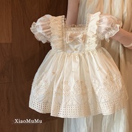 Girls French Lolita Princess Dress One-Year-Old Dress Dress Little Boy Baby Girl Fashion Short-Sleev