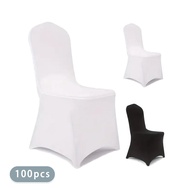Banquet Chair Cover 50/100pcs Cross-border Banquet Polyester Seat Cover time