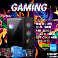 คอมพิวเตอร์เล่นเกมส์ Intel Core I5-12400F RAM 16GB RTX-2060 (GEN12)