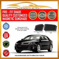 Volkswagen Jetta MK6 2011 - 2018 (4 pcs) Car Magnetic Sunshade / Boot Tray