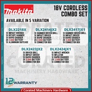 [CORATED] Makita 18V Cordless Combo Set DLX2218X / DLX2414JX2 / DLX2417JX1 / DLX2423JX2 / DLX2424JX1
