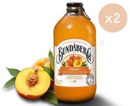 Bundaberg Peach Flavored Sparkling Fruit Drink(2 x375ml ) #0193 澳洲行貨賓得寶蜜桃梳打#最佳飲用日期：2026年8月14日