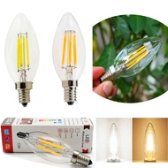 Dimmable E14 LED Bulb Candle Bulb 2W 4W 6W Candlestick lights Lamp Filament Bulb Warm / Cool White A