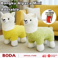 BODA Mini Character Children's Chair Mini Alpaca Chair Living Room Alpaca Stools Adorable and Premiu