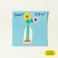 FLUFFY OMELET- ONLY YOU CARD 9X9 CM.