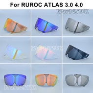 Atlas 4.0 Helmet Visor for RUROC ATLAS 3.0 4.0 Motorcycle Helmet Visor Goggles Plating Silver Red Re