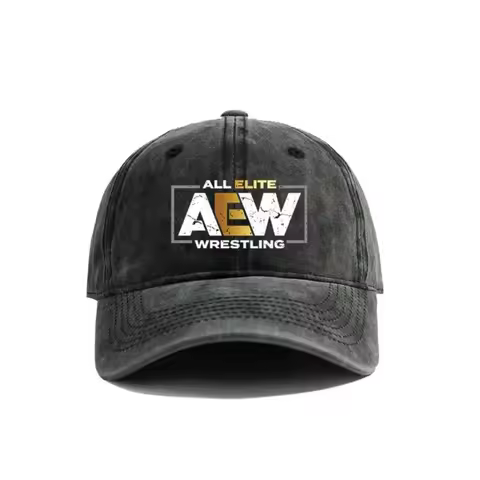 All Elite AEW Wrestling AEW Baseball Cap Summer Distressed Dad Hats Men Outdoor Adjustable Cotton Ca