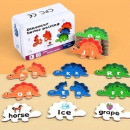 Dinosaur Letter Pairing Puzzle Set Alphabet Learning Toys Montessori Toys Autism Therapy Toys Kids P