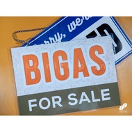 BIGAS FOR SALE SIGNAGE LAMINATED MAKAPAL A4