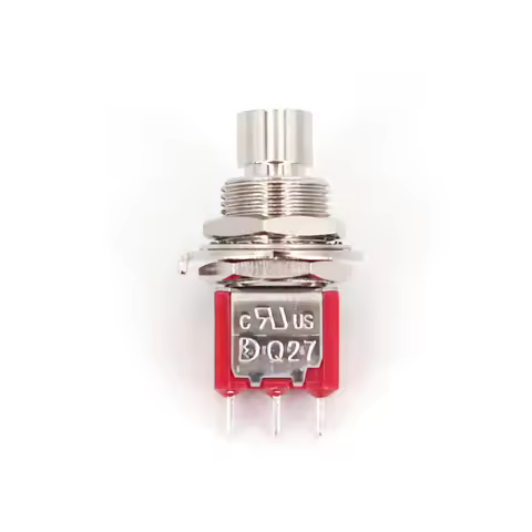 Dailywell Q27 Series 3Pin SPDT Momentary 12mm Panel Mount Snap-Acting Click Pushbutton Switch 3A/120