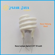 Kaca Lampu Spiral Ulir 18 watt Triband 3.5T 18w + Bubble Wrap Tabung Lampu