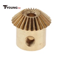 [Available] 0.5 Modulus Bevel Gear in Brass, Diameter of 25mm, Hole Range: 3 to 5mm