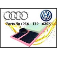 Audi Volkswagen - Polo Golf Jetta Vento - 1.4L 1.6L Air Filter 036-129-620