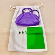 (二手) BV迷你雲朵零錢包 紫色mini pouch正品