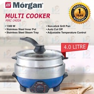 MORGAN MMC-3400A Multi Cooker With Steamer (4.0L) Stainless Steel Inner Pot