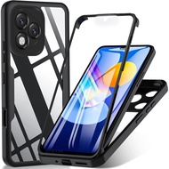 360 Degree Phone Case Bult-in Screen Protector Full body Cover For Honor 400 Pro Lite 400 Smart X7d 