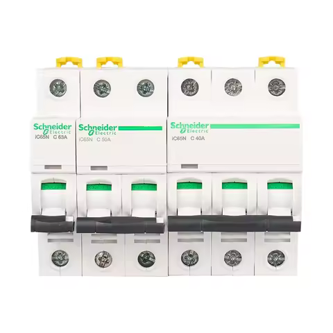 Schneider Electric Acti9 IC65N 1P MCB Miniature Circuit Breaker C 1A 2A 4A 6A 10A 16A 20A 25A 32A 40