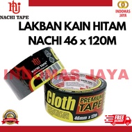 Nachi Black Cloth Tape Insulation Tape 2" x 12 Meters (46 mm x 12 Meters)