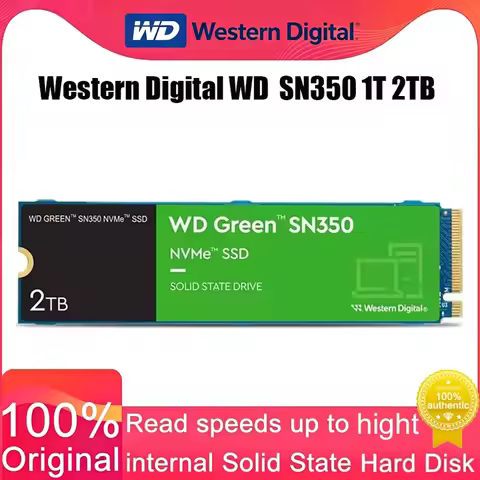 WD Green SN350 NVMe SSD 250GB/500GB/1TB/2TB PCIe Gen3 x4 M.2 2280 2400MB/s Read Internal Solid State