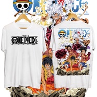 2023 NEWเสื้อยืดคอตตอน One Piece Luffy Gear 5 nikaเสื้อยืดผู้ชายเท่ๆ พิมพ์ลาย แฟชั่น โอเวอร์ไซส์ เสื้อยืดคอกลมS-5XL