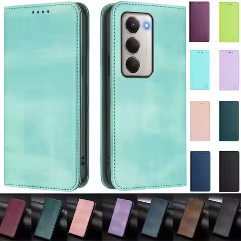 Fundas Redmi 15 4G 5G Magnetic Case for Redmi 15 Leather Wallet Flip Stand Case for Xiaomi Redmi 15 