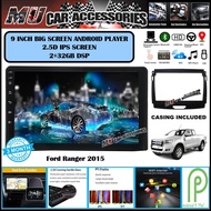 (2RAM 32GB DSP IPS SCREEN)Ford Ranger 2015 9" Inch Android 9 GPS OEM Plug & Play 2 DIN/Double Din Pl