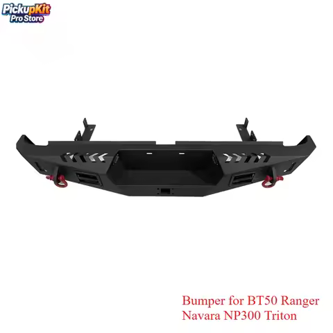 4X4 Off-road Black Steel Rear Bumper Rear Bull Bar for BT50 Ranger Navara NP300 Triton
