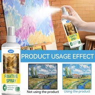 Art Fixative Spray 120ml Quick Drying Smuge-Proof Setting Coating Oil Pastel Fixative Spray for Pain