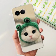 เคสสำหรับ Realme 11 5G Realme เคสมือถือซิลิโคนใส11X RMX3785ทาสีทันสมัยสำหรับ Realme 11X Realme11 5G ปลอกอ่อน