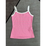 A544 Long pink halter top shien